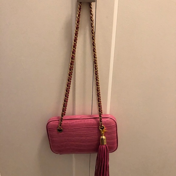 BCBG Maxazria Pink leather evening bag💕💕 - Picture 7 of 8